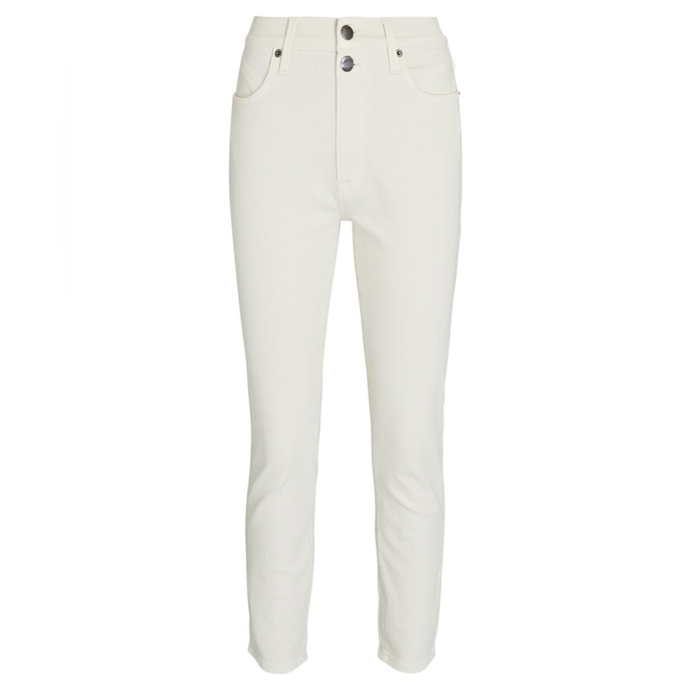 Frame denim Ali high rise cigarette pants in vintage white size 32 - Picture 3 of 11